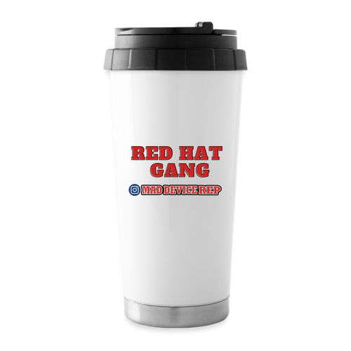 Red Hat Gang Travel Mug - white